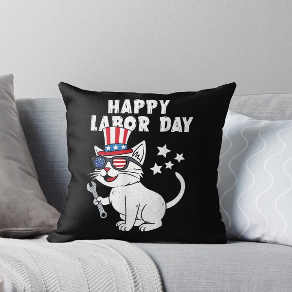 Item preview, Happy Labor Day Cat  designed and sold by iam8lu3.