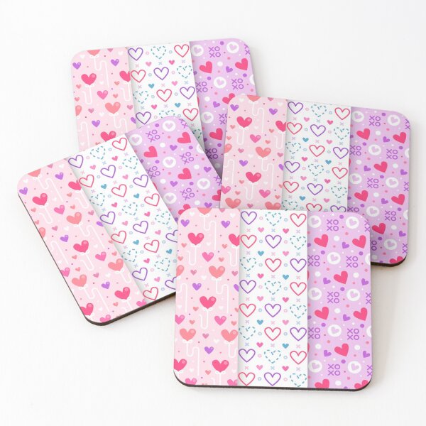 Item preview, colorful hearts patterns designed and sold by pksart1.