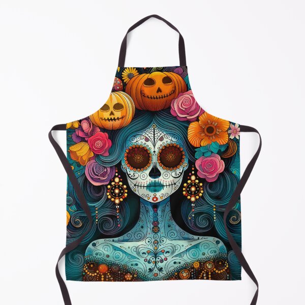 Item preview, Colorful Catrina Illustration - Vibrant Day of the Dead Art designed and sold by Ojo de Lilith.