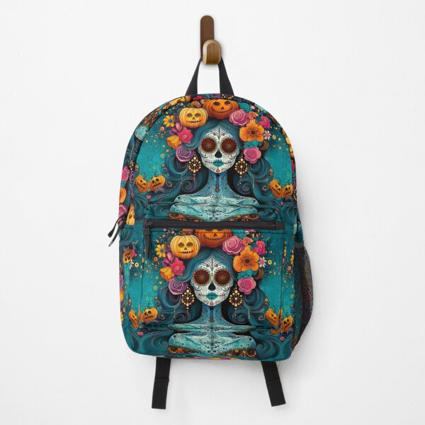 Item preview, Colorful Catrina Illustration - Vibrant Day of the Dead Art designed and sold by  Ojo de Lilith.