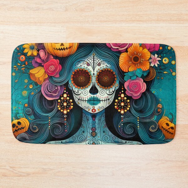 Item preview, Colorful Catrina Illustration - Vibrant Day of the Dead Art designed and sold by  Ojo de Lilith.