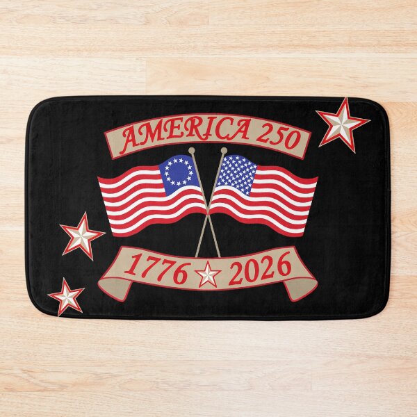 Item preview, America 250 Crossed Flags 1776 2026 Patriotic Semi Quincentennial Birthday designed and sold by theartofvikki.