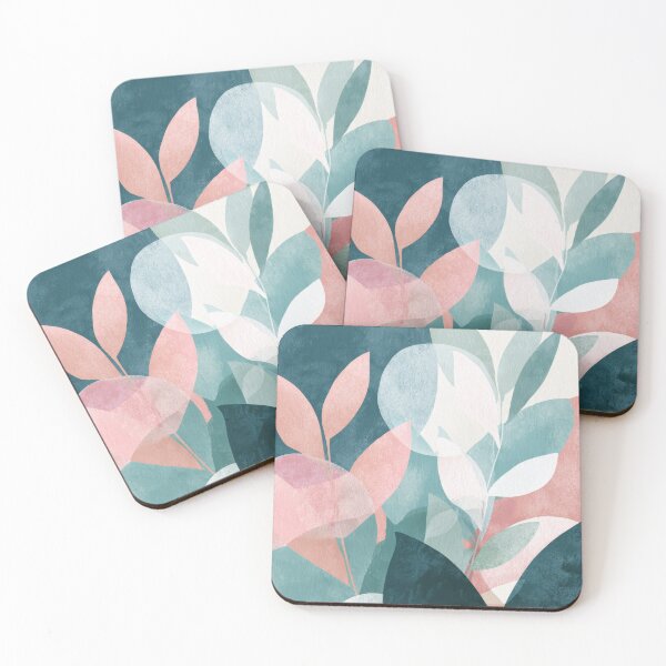 Item preview, Minimal Aesthetic Boho Leaves with Geometrical Shapes designed and sold by scicilysimonee.