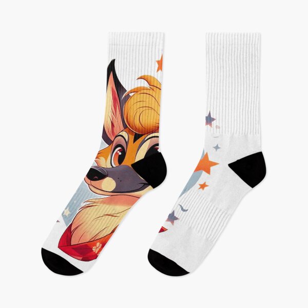 Item preview, Cute Cartoon Wolf with Stars designed and sold by geartes.
