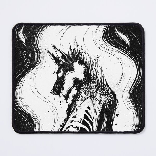 Item preview, Burning Wolf Candle Flame designed and sold by Luccain.Art.