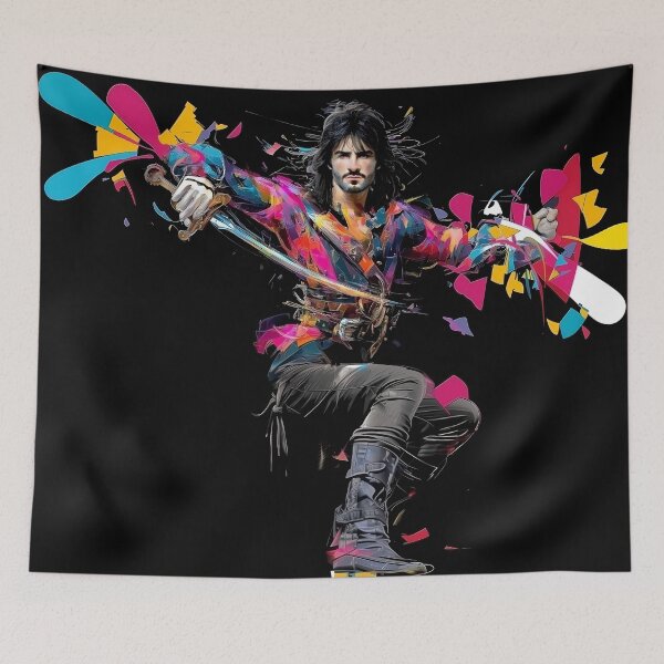 Item preview, Daring Pirate / Valiant Hero in Vibrant Splashes designed and sold by MoreGlamour.