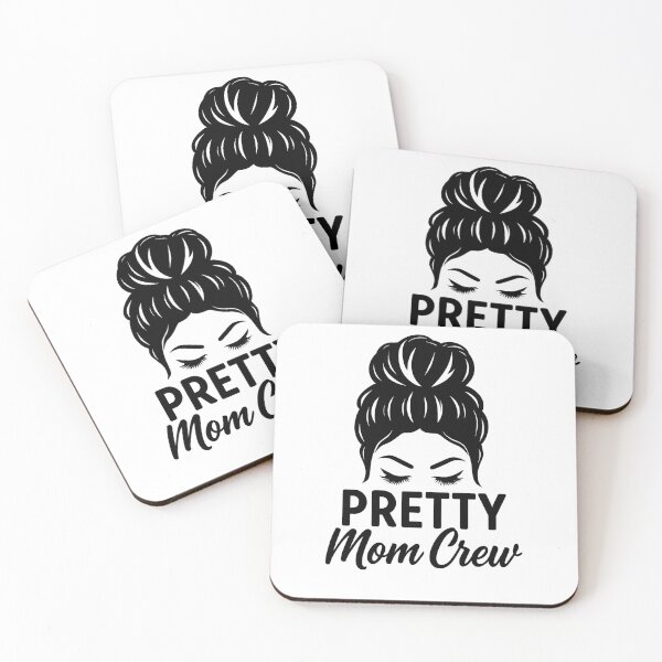 Artikelvorschau, Pretty Mom Crew – Stilvolles, minimalistisches Mom Life-Design für Kleidung und Accessoires, das am besten auf hellem Hintergrund funktioniert entworfen und verkauft von KimmiesColors.