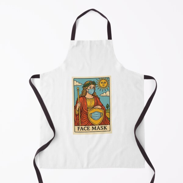 Item preview, Face Mask Tarot card pizza hamburger meme prank weird birthday funny designed and sold by CheeseBlueprint.