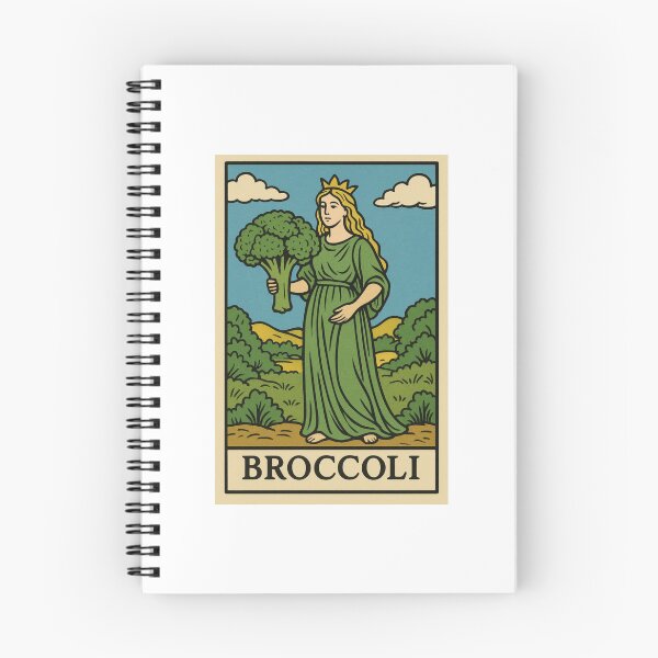 Item preview, Broccoli Tarot card pizza hamburger meme prank weird birthday funny designed and sold by CheeseBlueprint.