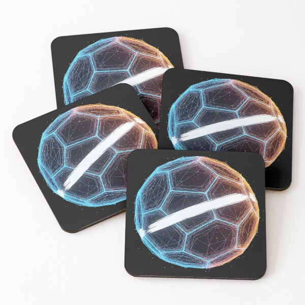 Item preview, Futuristic Glowing Soccer Ball – Digital Neon Football Art designed and sold by FmDesigner87.