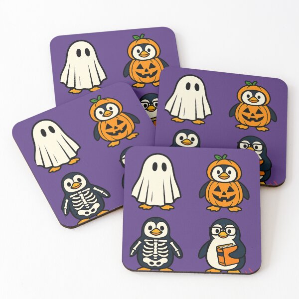 Item preview, Halloween Penguins – Cute Costume Parade  Pingouins Halloween – Défilé de Costumes Mignons   designed and sold by Drawingshirts.