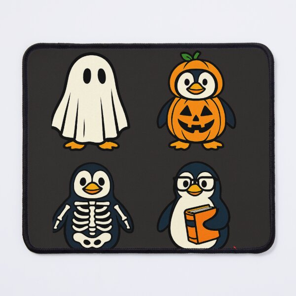 Item preview, Halloween Penguins – Cute Costume Parade  Pingouins Halloween – Défilé de Costumes Mignons   designed and sold by Drawingshirts.