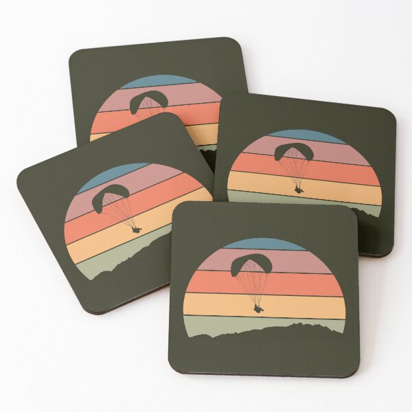 Item preview, Retro Paragliding Sunset designed and sold by Wingover Studio.