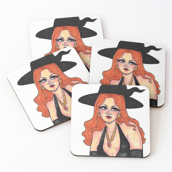 Item preview, Young Ginger Witch with Amulet designed and sold by Artofeleanor.