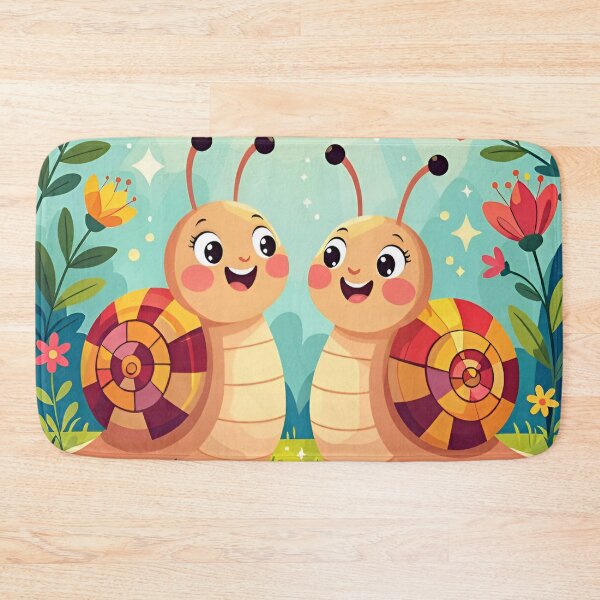 Item preview, Happy Snails among Grass and Flowers designed and sold by Ciervo Primavera.