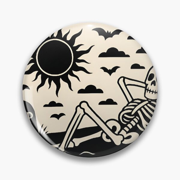 Item preview, Keep Your Chin Up, It Gets Worse – Goth Motivational Skeleton Art designed and sold by EntropyArts.