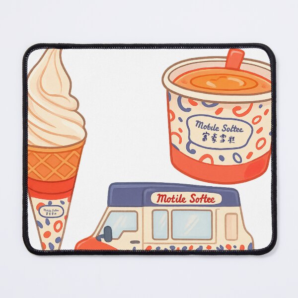Item preview, Hong Kong Mobile Softee Ice Cream Illustration designed and sold by skyocean0.