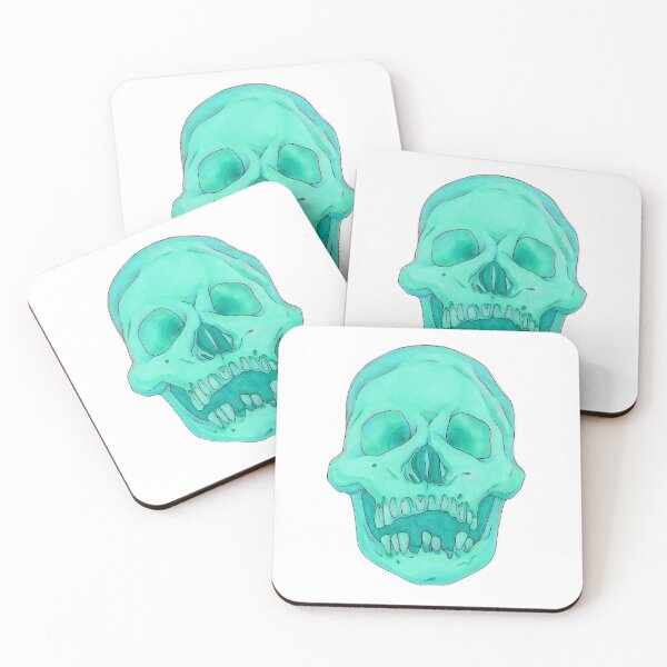 Item preview, Cyan Skull designed and sold by Artofeleanor.