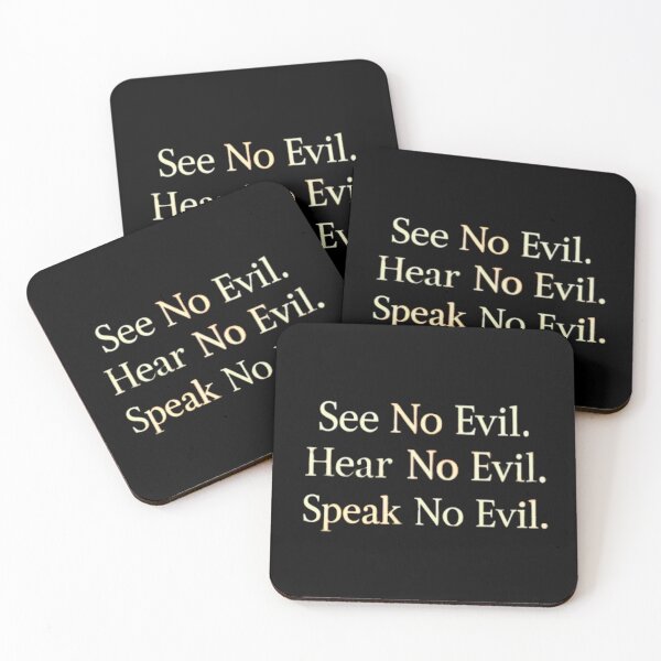 Item preview, See No Evil, Hear No Evil, Speak No Evil. designed and sold by RadManDesigns.