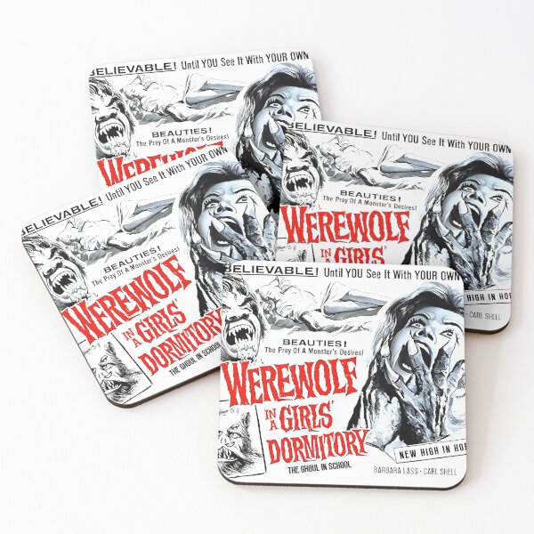 Item preview, Werewolf in a Girls Dormitory Movie Poster designed and sold by ArchimedesPrime.