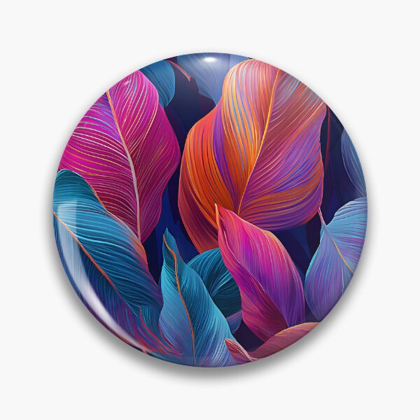 Item preview, Fantasy Tropical Island Leaves In Exotic Caribbean Colors designed and sold by DEC02.
