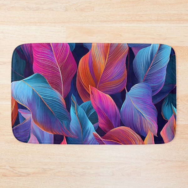 Item preview, Fantasy Tropical Island Leaves In Exotic Caribbean Colors designed and sold by DEC02.