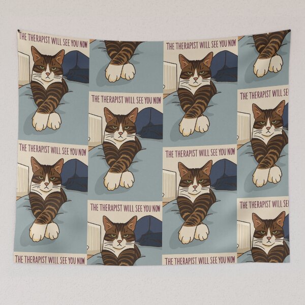 Item preview, The Therapist Will See You Now designed and sold by BooksMyCatsStol.