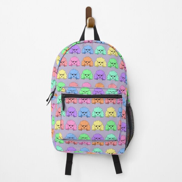 Item preview, Pastel Pride Poodle Pattern Grey Background designed and sold by OliRoseArt.