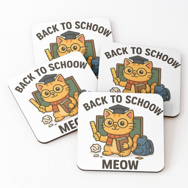 Item preview, Back to School Meow – Funny Teacher Cat Cartoon – School Lover T-Shirt designed and sold by MeowLaugh.