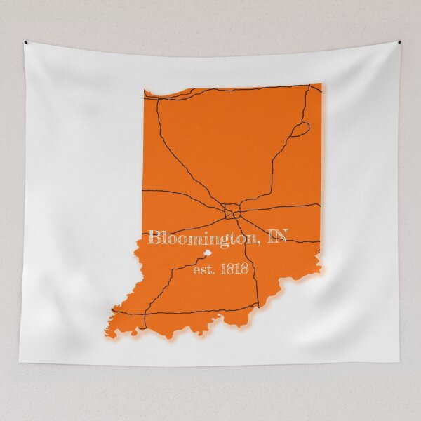 Item preview, Bloomington, IN [Orange] designed and sold by PhilbonianDezin.