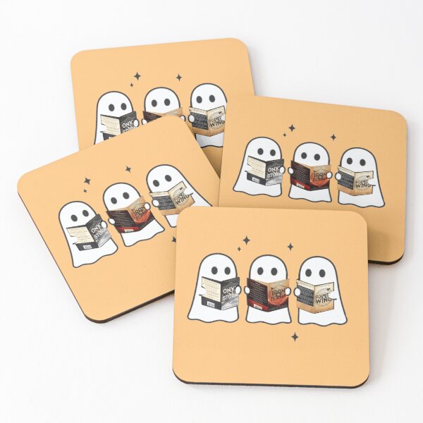 Item preview, Ghosties Reading The Empyrean Series Sticker – Fourth Wing, Iron Flame & Onyx Storm Bookish Design designed and sold by theliteraryedit.