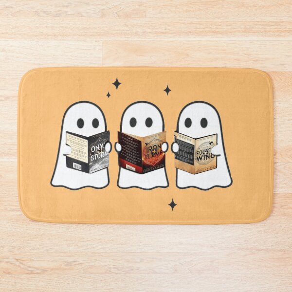 Item preview, Ghosties Reading The Empyrean Series Sticker – Fourth Wing, Iron Flame & Onyx Storm Bookish Design designed and sold by theliteraryedit.