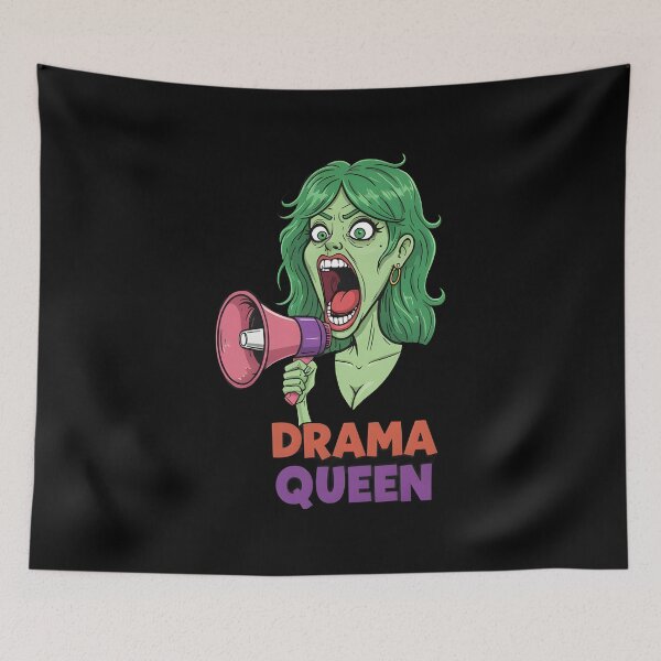 Item preview, Funny halloween Drama Queen Funny Banshee Halloween Cartoon designed and sold by Uglyandcute.