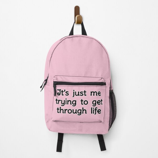 Item preview, It's just me trying to get through life, version a pink designed and sold by mntimg.