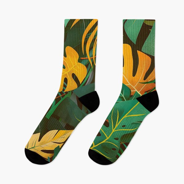Item preview, Lush Green And Golden Palm Leaves Exotic Art  designed and sold by DEC02.