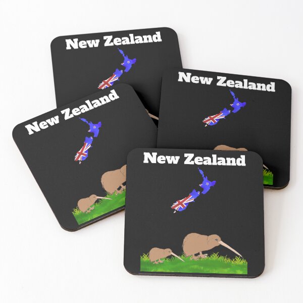 Item preview, New Zealand souvenir Kiwi bird watching New Zealand map  designed and sold by Artstastic.