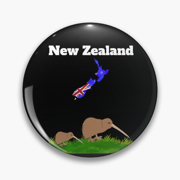 Item preview, New Zealand souvenir Kiwi bird watching New Zealand map  designed and sold by Artstastic.