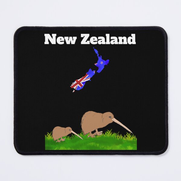 Item preview, New Zealand souvenir Kiwi bird watching New Zealand map  designed and sold by Artstastic.