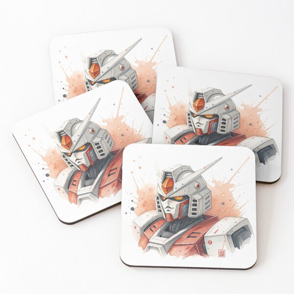 Item preview, Watercolor Mecha Robot Illustration | Sci-Fi Warrior Ar designed and sold by lamabream.