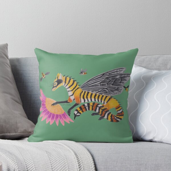 Item preview, Bumblebee dragon with a flower designed and sold by WolfRaven Creations.