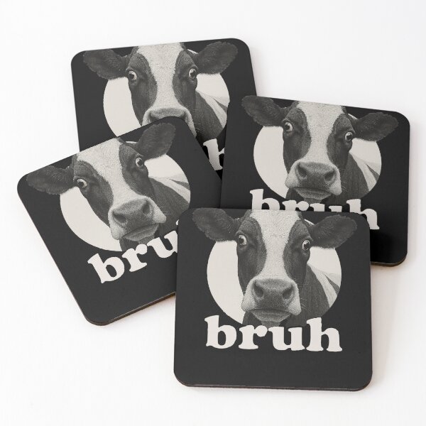 Item preview, Funny Cow Bruh Humor Meme Animal Lover Boys Girls Kids designed and sold by rafaeltto.