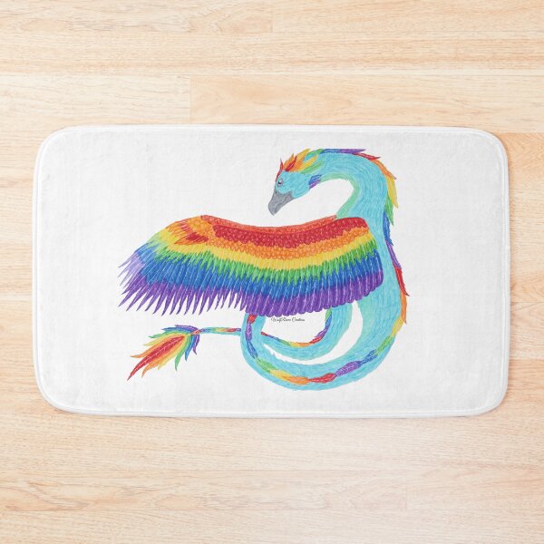 Item preview, Colorful feathered rainbow serpent designed and sold by WolfRaven Creations.