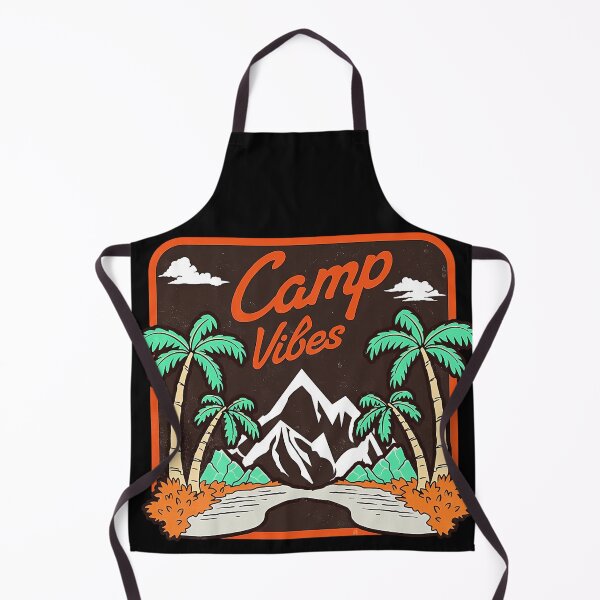 Item preview, Camp Vibes Retro Palm Trees and Mountains Aesthetic Design designed and sold by FmDesigner87.