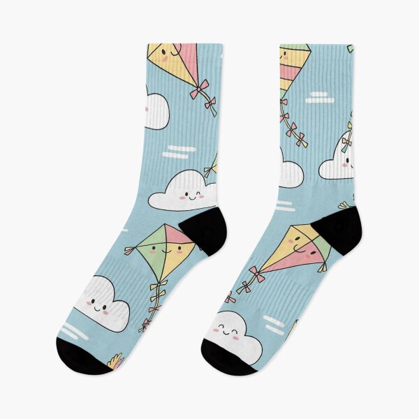 Item preview, Cheerful Kites and Happy Clouds Pattern designed and sold by MySignatureItems.