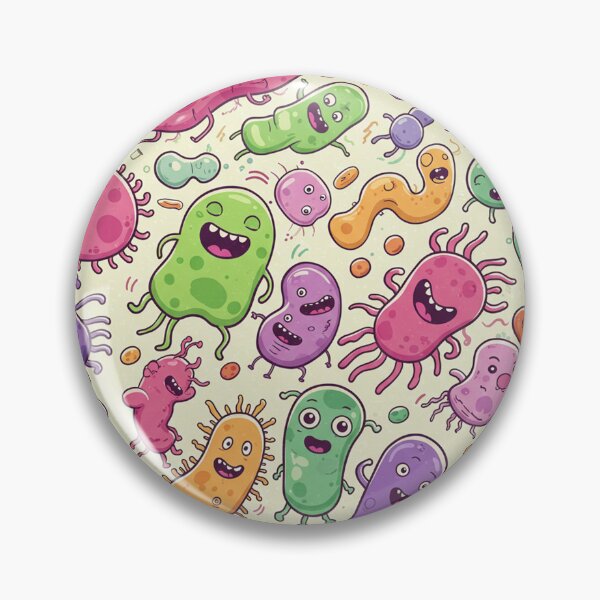 Item preview, Happy Microbe Party Pattern designed and sold by MySignatureItems.