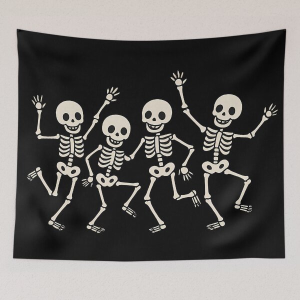 Item preview, Dancing Skeleton Crew – Cute Spooky Halloween Design designed and sold by designsbyhw.