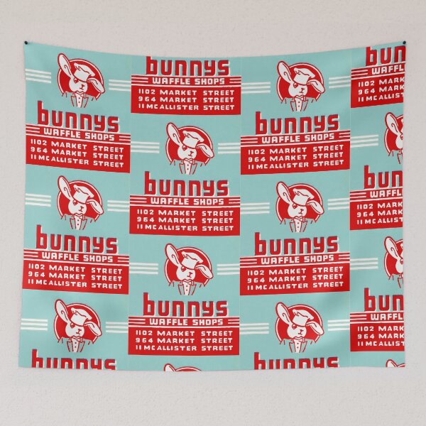 Item preview, Bunnys Waffle Shops Vintage Matchbook designed and sold by Unkie Monkie Studios.