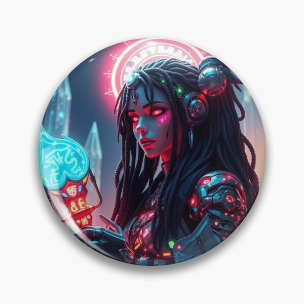 Item preview, Virgo Cyberpunk Zodiac Guardian designed and sold by KaoticMindZ.