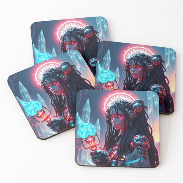 Item preview, Virgo Cyberpunk Zodiac Guardian designed and sold by KaoticMindZ.