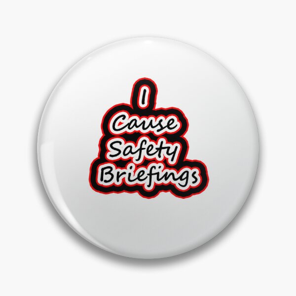 Item preview, I Cause Safety Briefings Funny Sticker – Workplace Humor, Jobsite Safety Gift designed and sold by Line Designs By Duck.